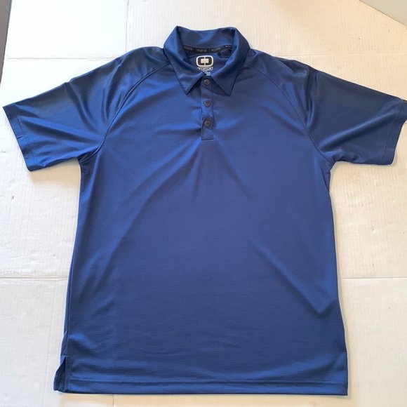 OGIO Mens Blue Polo Pullover Short Sleeve Shirt Size Medium - Picture 1 of 6